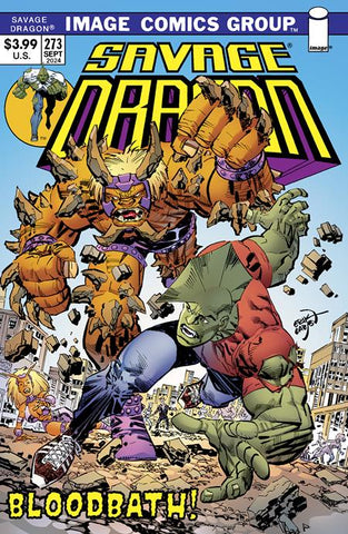 SAVAGE DRAGON #273 COVER B ERIK LARSEN 70S TRADE DRESS VARIANT (MR)