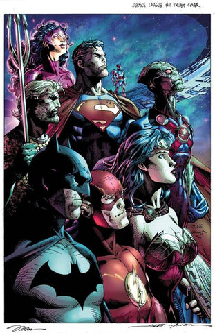 JUSTICE LEAGUE UNLIMITED #1 COVER B JIM LEE CARD STOCK VARIANT