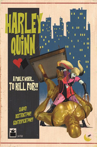 HARLEY QUINN #45 COVER C JORGE FORNES CARD STOCK VARIANT