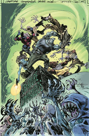 DC HORROR PRESENTS CREATURE COMMANDOS #2 (OF 6) COVER  B TOM FOWLER CARD STOCK VARIANT (MR)