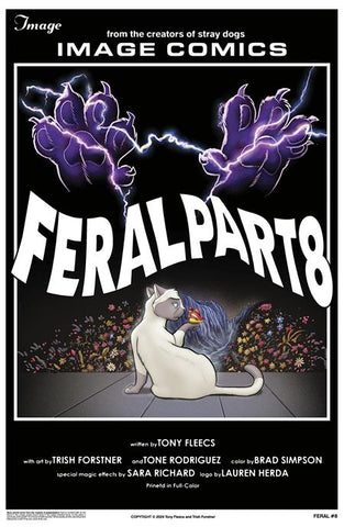 FERAL #8 COVER B TONY FLEECS & TRISH FORSTNER HOMAGE VARIANT