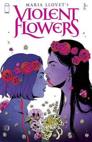 VIOLENT FLOWERS #3 (OF 4) COVER B MARIA LLOVET FLOWER CROWN VAR (MR)